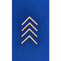 SKLEJKA #3mm Narożnik 4x4cm / komplet 4 narożników ze sklejki / 0240 / narożnik ze sklejki